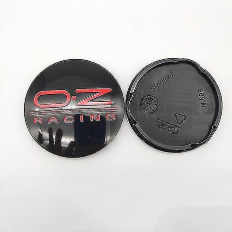 enjoliveurs centraux de roue de voiture 62 mm pour jantes en alliage Oz Racing M595 Oz, coloris 62 58 Shry4x62, noir et rouge. (1/4)