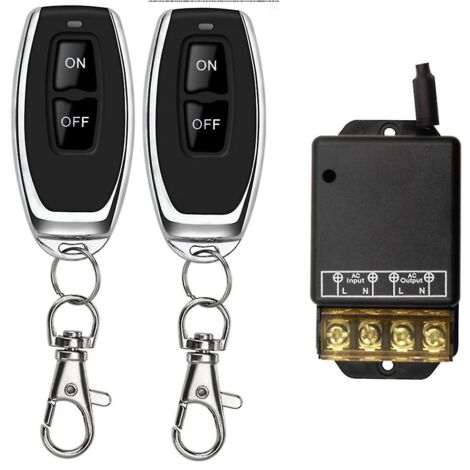 Interrupteur à distance pour pompe à eau 433 MHz, module récepteur 1 canal 30 A, émetteur RF sans fil marche/arrêt (1/5)