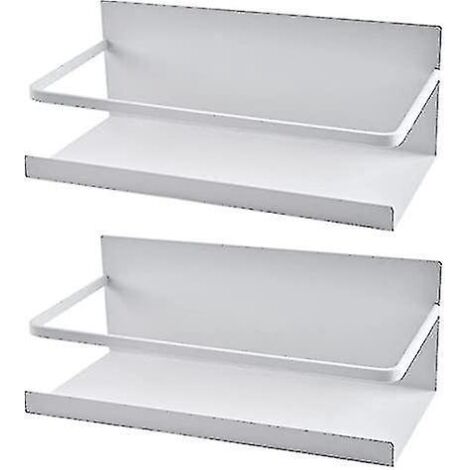 Étagère magnétique à épices pour réfrigérateur, rangement pour épices et condiments, blanc (1/5)