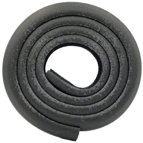 Protections de bord de table extra épaisses en forme de L, en mousse, noires (1/4)
