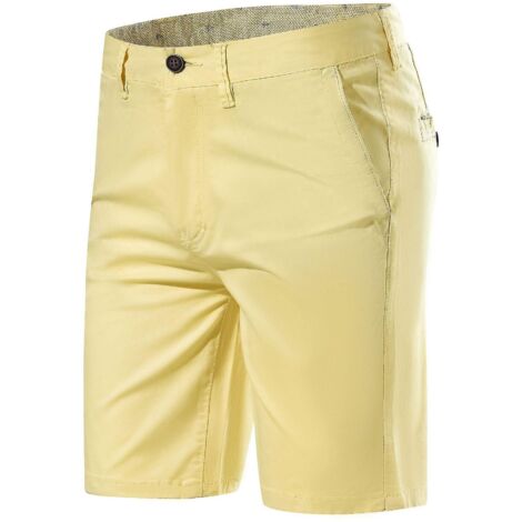 Short chino homme kaki - 32 - Jaune (1/5)