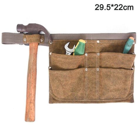 Sac banane de jardin suspendu, sac ceinture en toile pour outils de jardin, outil robuste (1/5)
