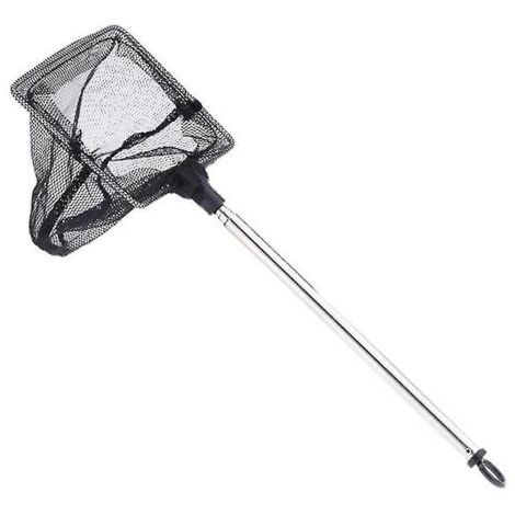 Épuisette professionnelle pour crevettes, durable et télescopique, idéale pour la pêche en aquarium (1 pièce, noire). (1/5)