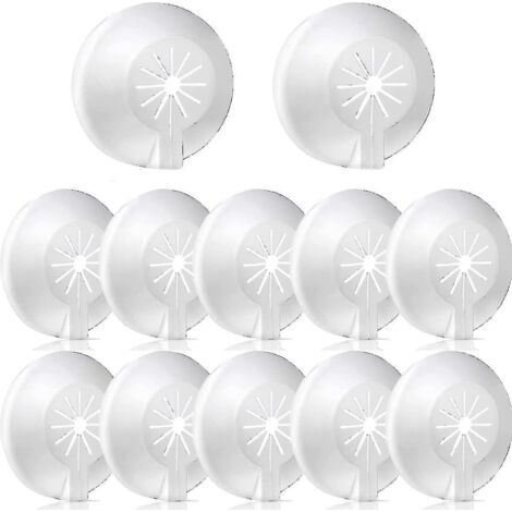 Lot de 30 cache-tuyaux de radiateur, colliers de serrage pour tuyaux de chauffage, couvercles en plastique pour tuyaux de diamètre 8-22 mm, rosaces ouvrantes, clapet anti-retour (1/5)