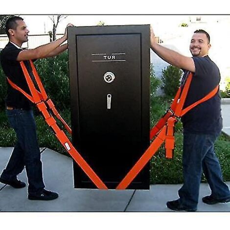 Sangles de levage et de transport conçues pour les objets, les objets lourds sans douleur au dos, sangles et harnais (système de levage et de déplacement des épaules à 2 personnes) (1/4)