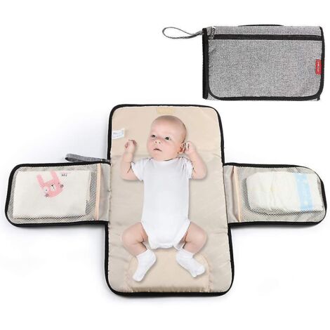 Matelas à langer portable, pliable et idéal pour les déplacements. (1/4)