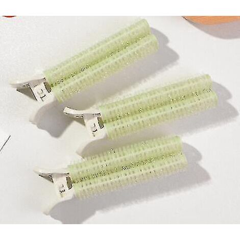 Lot de 10 pinces à cheveux volumisantes, pinces à racines pour cheveux volumineux, bigoudis DIY pour cheveux longs et courts (vert) (1/5)