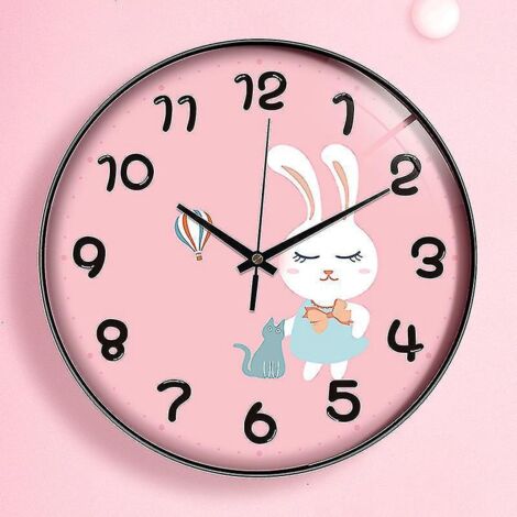 Horloge murale de 20 cm (8 pouces), horloge ronde silencieuse Bicyclestore (sans tic-tac) (1/5)