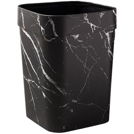 Poubelle à grains réutilisable pour salon, style ferme, carrée noire (1/5)