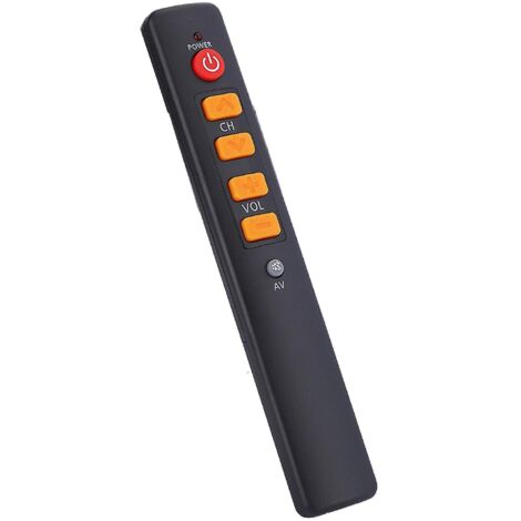 Télécommande universelle à apprentissage avec gros boutons, contrôleur intelligent pour TV, décodeur, DVD, DVB, chaîne hi-fi et magnétoscope (1/5)