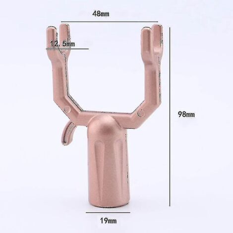 Kit de 6 supports métalliques pour branches d'arbres, béquilles et tuteurs pour redresser les branches des vignes, vergers et jardins - Or rose