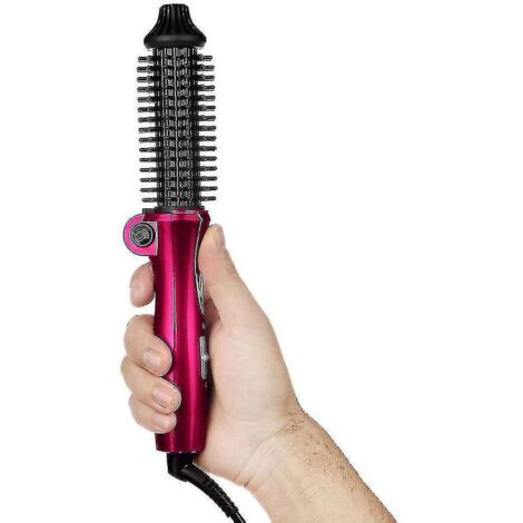 Mini brosse à friser électrique avec pochette de voyage, technologie ionique, fer à friser professionnel en céramique tourmaline, double tension, compatible avec les appareils Shor (1/4)
