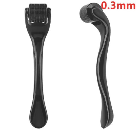 Rouleau de micro-aiguilles pour la peau, la barbe et les cheveux (0,2 mm, 0,25 mm, 0,3 mm) - Outil de micro-lavage du visage (540 aiguilles) pour le visage, le corps et la croissance des cheveux - Noi (1/5)