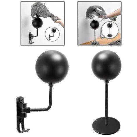 Support mural en aluminium spatial pour casque, chapeau, veste, etc. (1/3)