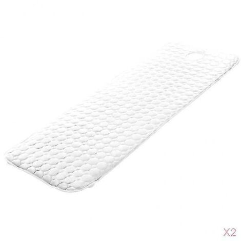 2 draps de massage antidérapants blancs pour table de beauté et de soins cosmétiques - 75 x 190 cm (1/4)