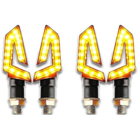 Lot de 4 clignotants moto 15 LED pour scooter/moto. (1/5)