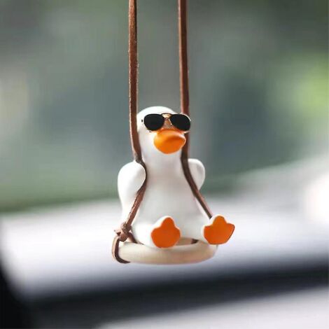Décoration pendentif balançoire petit canard pour voiture, canard B (1/4)
