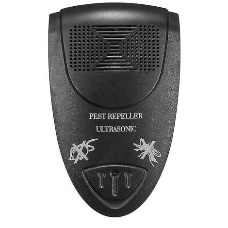 Répulsif à ultrasons pour chauves-souris et souris (lot de 2) - Repousse les chauves-souris en 72 heures (noir) (1/5)