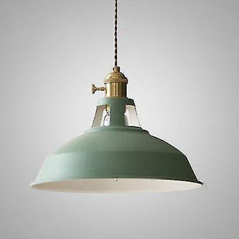 Plafonnier de style industriel, suspension rétro colorée, idéale pour restaurant, cuisine, salon, chambre, décoration intérieure vintage. (1/5)