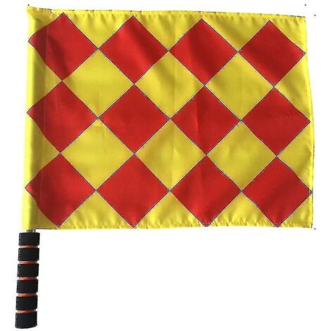Drapeau d'arbitre en acier inoxydable, drapeau de commandement à main, drapeau de signalisation rouge, poignée en mousse, drapeau de patrouille spécial haute performance (1/5)