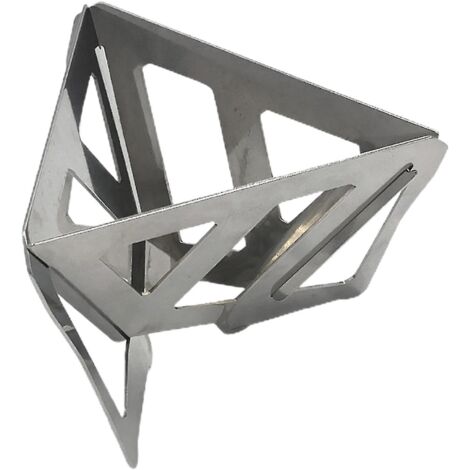 Porte-filtre à café pliable en acier inoxydable, portable et réutilisable, idéal pour le camping et les activités de plein air. (1/5)