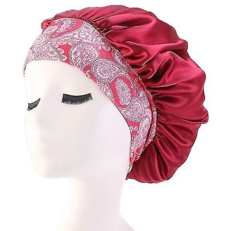 Bonnet en satin pour cheveux - look sportif et confort optimal - Bordeaux (1/5)
