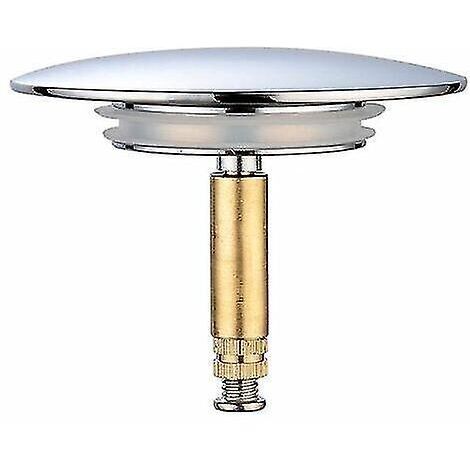 Bouchon de baignoire, diamètre 70 mm, double joint, hauteur réglable, bouchon de baignoire universel, robinet de lavabo, bonde de baignoire antirouille. (1/5)