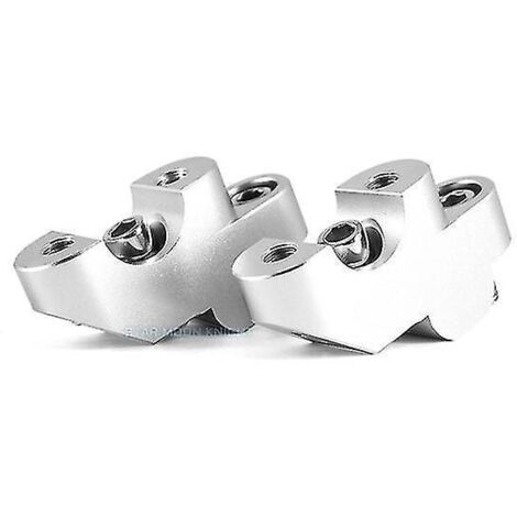 Pour Honda NC750, NC 750 XS, NC750X, 750X (2016-2023) : rehausseurs de guidon, adaptateurs, fixations de guidon, adaptateurs, CB500X, CB500F, CB300F (argenté, sans logo). (1/5)
