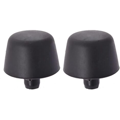 Butée de pare-chocs en caoutchouc noir pour capot Jeep Wrangler JK (1987-2018) (1/5)