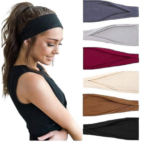 Bandeaux élastiques pour femmes, parfaits pour le sport et le yoga. (1/4)