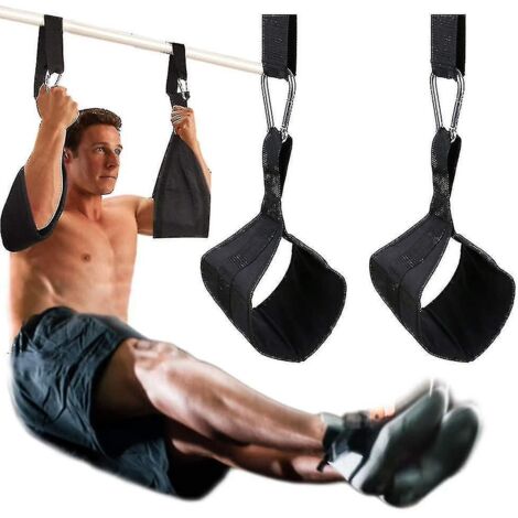 Sangles abdominales suspendues avec crochet en D pour l'entraînement des abdominaux (1/5)