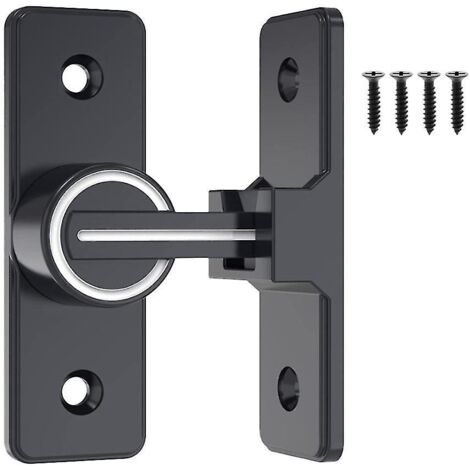 Quincaillerie pour verrou de porte de grange, loquets de portail robustes, verrou de sécurité à bascule (1 paquet) (1/4)