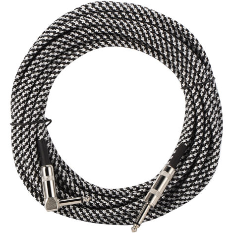 Câble Guitare Basse 10m pour Effets, Enceintes et Connexions Audio d'Instruments de Musique (1/5)