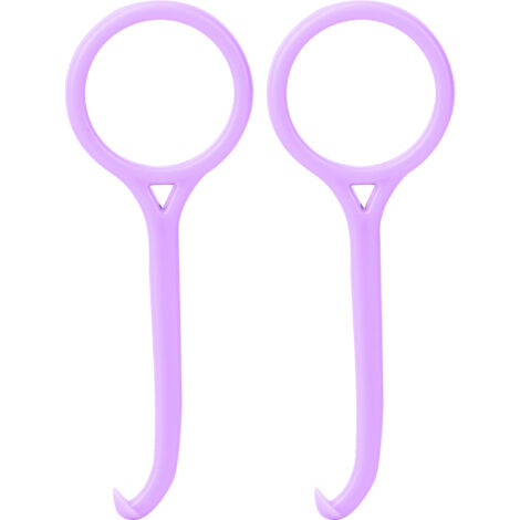 2 pièces Dépose-attelle dentaire Professionnel Outil de Retrait des Bagues Orthodontie Soin Buccal Violet (1/5)