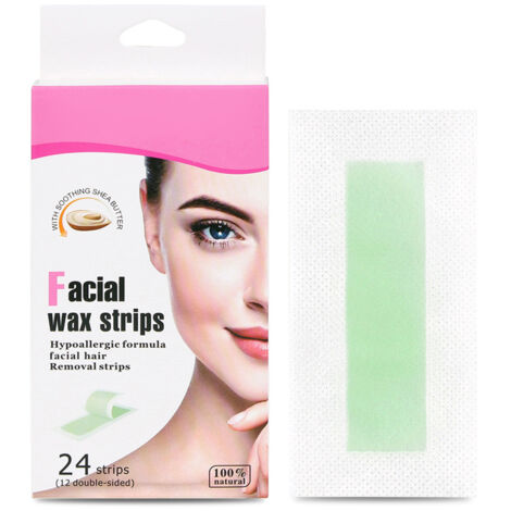Bandes de cire épilatoire pour jambes, aisselles, maillot et sourcils - Épilation efficace