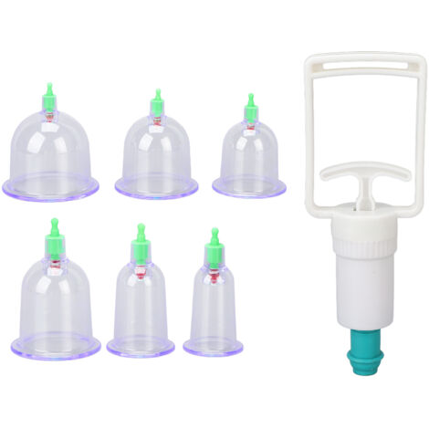 Ensemble de 6 Ventouses de Massage Thérapie Chinoise - Kit de Ventouses à Vide pour Acupuncture et Détente (1/5)