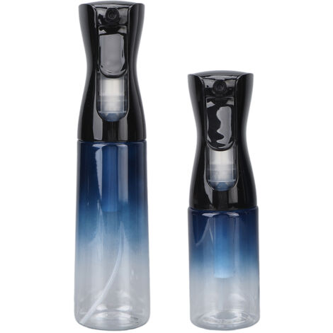 2 pièces Flacon Vaporisateur à Brume Fine pour Cheveux, Remplissable, Dégradé Bleu, 300ml et 200ml (1/5)