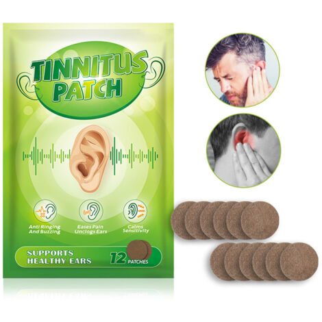 Patch Oreille Naturelle 12pcs - Améliore l'Audition, Réduit les Acouphènes, Sticker Plante pour Perte Auditive