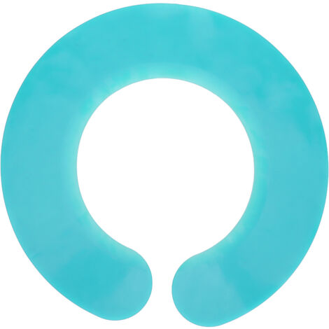 Col de coupe cheveux résistant imperméable facile à nettoler - Châle teinture doux confortable Bleu cyan (1/5)