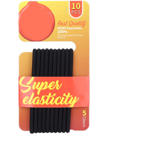 Élastique à Cheveux Tressé Moderne pour Femmes et Filles - Accessoire de Coiffure Noir (1/5)