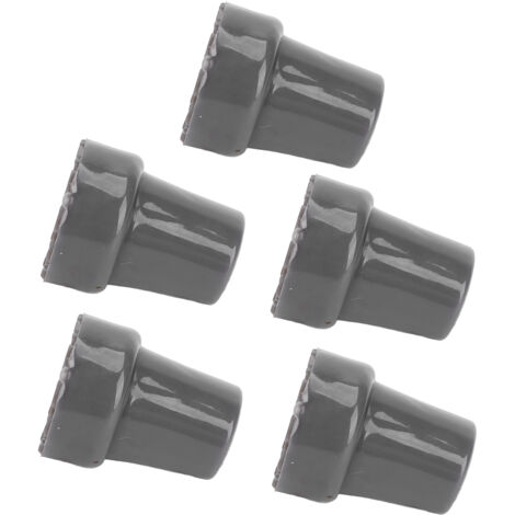 5PCS Embouts de Canne 22mm Texture Imitation Pneu Antidérapants Transparents Gris pour Déambulateur et Béquille