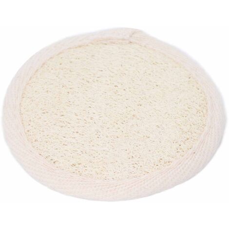 Gant Exfoliant Douche pour le Corps et le Visage - Éponge Loofa Blanche Hommes Femmes (1/5)