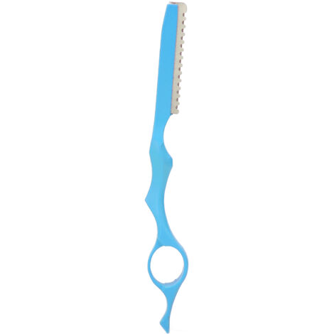 Rasoir Professionnel pour Texturisation et Éclaircissage des Cheveux - Couteau de Styling Bleu (1/5)