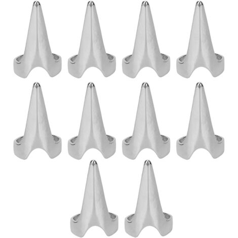 10 pièces Anneaux de Sectionnement en Alliage pour Barbe et Cheveux, Outil de Coiffure à Domicile pour Tressage et Coupe, Argenté (1/5)