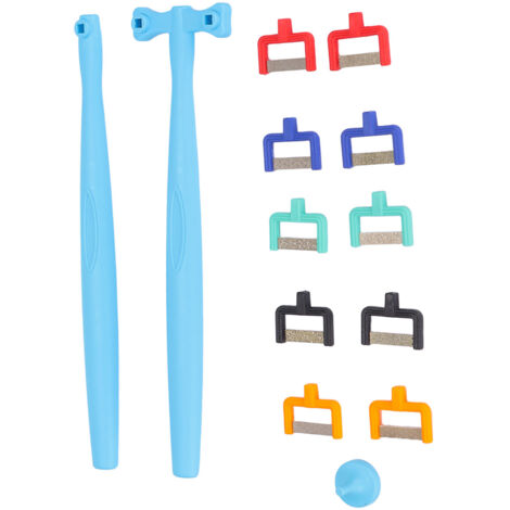Kit de réduction interproximale professionnel - Fraises diamantées et bandes de polissage dentaire portables