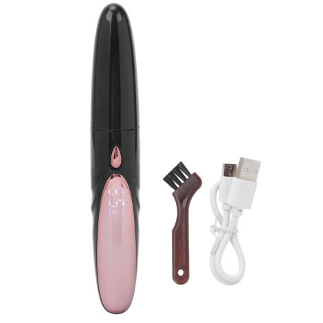 Curleur de Cils Électrique Rechargeable avec Brosses en Silicone, Chauffage Rapide et Portable - Noir pour Femmes (1/5)