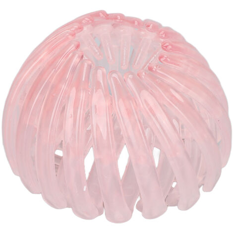 Barrette Nid d'Oiseau pour Cheveux - Accessoire Élégant Extension Chignon Queue de Cheval Femme Fille Rose (1/5)