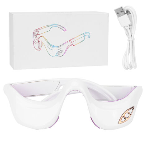 Masque de Massage Oculaire Électrique avec Chaleur et Vibrations pour Fatigue et Cernes (1/5)