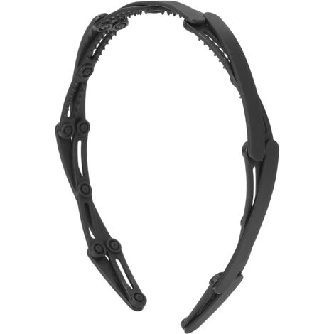 Serre-tête Rétractable Pliable pour Filles - Bandeau Compact à Pochette Noire (1/5)