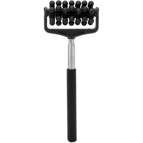 Rouleau de Massage pour le Dos - Bâton de Massage Télescopique pour Hommes et Femmes, Soulagement des Douleurs Musculaires - Noir (1/5)